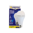 BOMBILLO LED 12W, EMERGENCIA, E27 LUZ BLANCA
