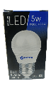 BOMBILLO LED 5W, G45, E27, LUZ BLANCA