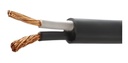 CABLE DE COBRE DE COBRE TSN 2 X 14 AWG 600 VOLT ENGOMADO COLOR NEGRO