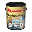 PINTURA CAUCHO 55-01 "B" GRIS AMANECER (GALON), MANPICA
