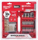 JUEGO DE MECHAS Y PUNTAS DE IMPACTO DE 50 PIEZAS MILWAUKEE