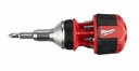 DESTORNILLADOR COMPACTO PUNTAS INTERCAMBIABLES 8 EN 1 MILWAUKEE