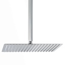 REGADERA CUADRADA ULTRADELGADA 16", C/TUBO, CD-HLFL16, OMEGA