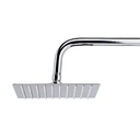 REGADERA CUADRADA ULTRADELGADA 8", C/TUBO, CD-HLFL8, OMEGA