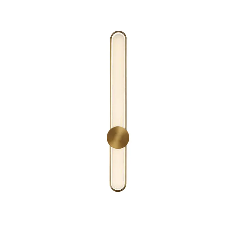 APLIQUE DE PARED LONG HALO 20W 3500K DORADO ILUMINAK 