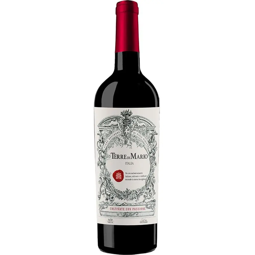 BOTELLA VINO TINTO ROSSO TERRE DI MARIO  0,75 LTS  