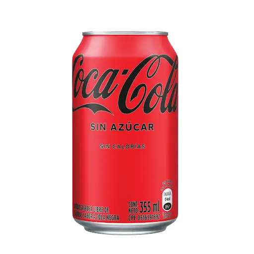 COCA COLA S/AZUCAR DE LATA 355 ML