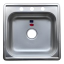 [90.01.FR103-1] FREGADERO A 40X40 CM, UN HUECO, P/EMPOTRAR, FANAINOX