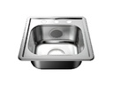 [90.01.FR103-3] FREGADERO A 40X40 CM, 3 HUECO, P/EMPOTRAR, FR103-3, FANAINOX