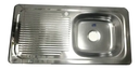 [90.01.FR1124-1] FREGADERO E 94X48, PONCHERA DERECHA, ACERO 430 FANAINOX