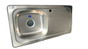 [90.01.FR1124-2] FREGADERO E 94X48, PONCHERA IZQUIERDA, ACERO 430 FANAINOX