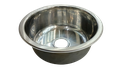 [90.01.FR5101] FREGADERO REDONDO LO465, S/PORTA GRIFE, FANAINOX