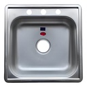 [90.01.FRA102] FREGADERO ALUMINIO A53X53, P/EMPOTRAR, FANAINOX