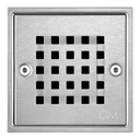 [79.16.03112080] REJILLA PERFORADA 10X10 CROMADA, METALES ALEADOS