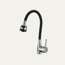 [79.16.MET-616] GRIFERIA MONOMANDO AGUA P/FREGADERO NEGRA, MET-616, METALES ALEADOS