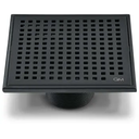 [79.QM.88.100.06.BK] REJILLA CUADRADA LAGOS MIRA 5.3/4" X 5.3/4" BLACK QM