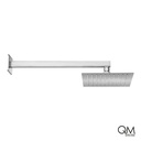[79.QM.14.700.3001] DUCHA CUADRADA A PARED 20 X 20 SATINADO QM