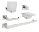 [79.77.GRI.04.03] ACCESORIOS DE BAÑO 5 PCS BOLZANO BARI
