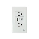 [60.15.INT0111] TOMA DOBLE USB SERIE SEMPLICE BARI