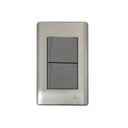 [60.15.INT0602] INTERRUPTOR DOBLE SERIE METALLO BARI