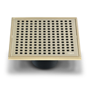 [79.QM.88.100.06GD] REJILLA CUADRADA LAGOS MIRA 5.3/4" X 5.3/4" GOLD QM