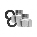 [02.03.AD6C8F] ADAPTADOR 3/8" X 1/2" NIQUELADO AD-6C8F COFLEX