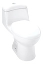 [06.07.SAN-902] POCETA SANITARIO TWO PIECE REDONDO, BLANCO TAPA CIERRE SUAVE SMART, SAN-902, CELITE