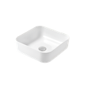 [79.16.HY-8017] LAVAMANOS DE CERAMICA SOBREPUESTO 42X42X18 CM, METALES ALEADOS