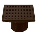 [79.QM.88.100.04BK] REJILLA CUADRADA LAGOS MIRA 4" X 4" BLACK QM