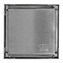 [80.F6001] REJILLA CUADRADA 10 X 10 SATINADA , F6001 , OMEGA