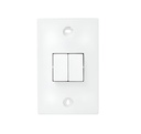 [60.16.09A52.01] INTERRUPTOR DOBLE 3 WAY BLANCO P.A NEVE UP VIMAR