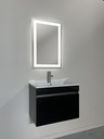 [06.08.6800] MUEBLE BERMUDA WENGUE C/LAVAMANOS+ESPEJO+GRIFERIA+DESAGUE ECOBAÑOS
