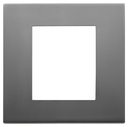 [60.16.30642.72] PLACA 2M ACERO SATIN LINEA VIMAR