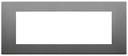 [60.16.30657.72] PLACA 7M ACERO SATIN LINEA VIMAR