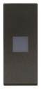 [60.16.31000.DG] TECLA 1M ALINEADO CON DIFUSOR NEGRO LINEA VIMAR