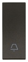 [60.16.31000.CG] TECLA 1M ALINEADO SIMB. TIMBRE NEGRO LINEA VIMAR