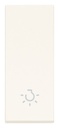 [60.16.31000.LB] TECLA 1M ALINEADO SIMBOLO LUCE BLANCO LINEA VIMAR