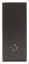 [60.16.31000.LG] TECLA 1M ALINEADO SIMBOLO LUCE NEGRO LINEA VIMAR