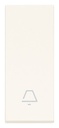 [60.16.31000.CB] TECLA 1M ALLIN. SIMB. TIMBRE BLANCO LINEA VIMAR