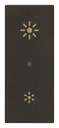 [60.16.31000A.RG] TECLA 1M AXIAL SIMBOLO DIMMER NEGRO LINEA VIMAR