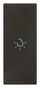 [60.16.31000A.LG] TECLA 1M AXIAL SIMBOLO LUCE NEGRO LINEA VIMAR