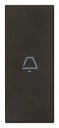 [60.16.31000A.CG] TECLA 1M AXIAL SIMBOLO TIMBRE NEGRO LINEA VIMAR