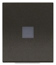 [60.16.31000.2DG] TECLA 2M ALINEADO CON DIFUSOR NEGRO LINEA VIMAR