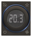 [60.16.30471.G] TERMOSTATO ROTATORIO DOMOTICO 2M NEGRO LINEA VIMAR