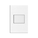 [KOB-E7100WMS] INTERRUPTOR SENCILLO 15AMP - 125V BLANCO METALICO PLATA,TANIA