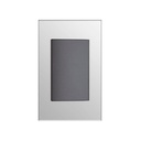 [KOB-E7000BMS] INTERRUPTOR SENCILLO 15AMP - 125V NEGRO METALICO PLATA,TANIA