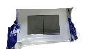 [KOB-E7200BMS] INTERRUPTOR DOBLE 15AMP - 125V NEGRO METALICO PLATA,TANIA