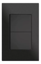 [KOB-E7200BT] INTERRUPTOR DOBLE TRIWAY 15AMP - 125V NEGRO,TANIA