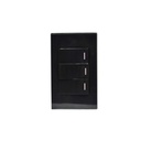 [KOB-E7313BT] INTERRUPTOR TRIPLE TRIWAY 15AMP - 125V NEGRO,TANIA