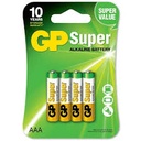 [02.02.0054] BATERIA "AAA" SUPER X 4 ALCALINA GP
